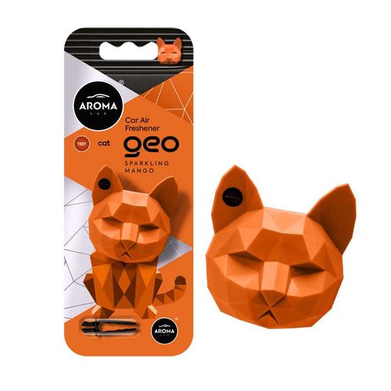 Автомобільний полімерний ароматизатор Aroma Car GEO Cat - Sparkling Mango (12059), Аромат: Sparkling Mango, зображення 2