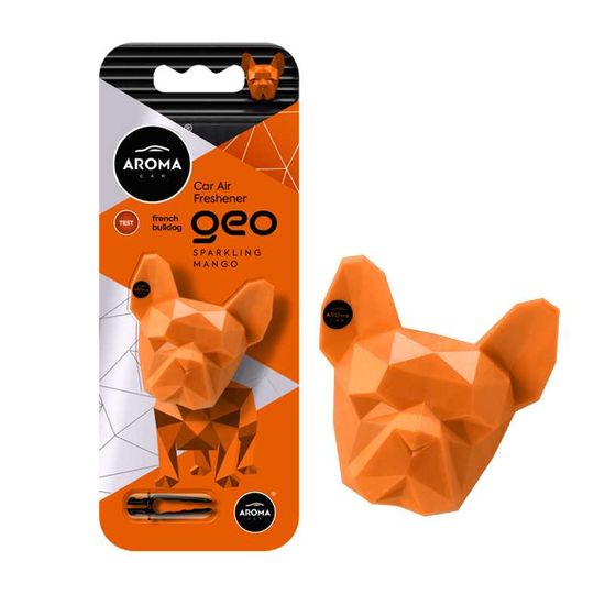 Автомобільний полімерний ароматизатор Aroma Car GEO Dog - Sparkling Mango (12054), Аромат: Sparkling Mango, зображення 2
