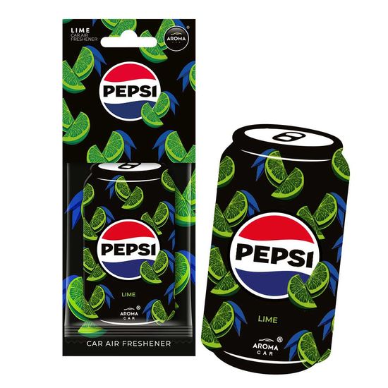Автомобильный ароматизатор Aroma Car PEPSI Cellulose Can - Lime (11358), Аромат: PEPSI-Lime, зображення 2