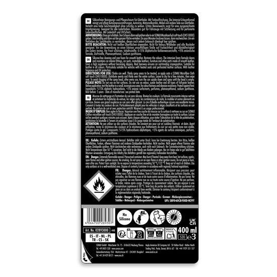 Піна по догляду за шкірою 400 мл SONAX PROFILINE Leather Care Foam (289300), зображення 2