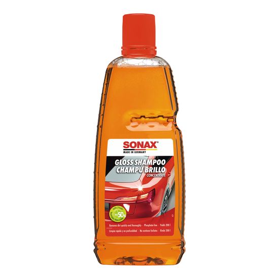 Шампунь для мийки автомобіля з блиском (концентрат) 1 л SONAX Glanzshampoo Konzentrat (314300), зображення 2