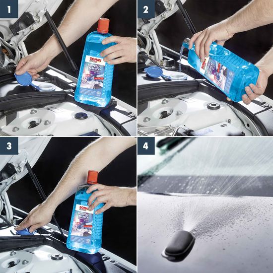 Омивач скла зимовий -20°С 2 л SONAX Antifrost + KlarSicht gebrauchsfertig bis (332541), зображення 7