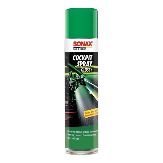 Очисник пластику глянцевий 400 мл SONAX Cockpitpfleger - lemon-fresh (343300), Об’єм: 400 мл, Аромат: Лимон, зображення 2