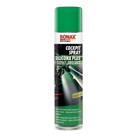 Очисник пластику глянцевий 400 мл SONAX Cockpitpfleger - apple-fresh (344300), зображення 2