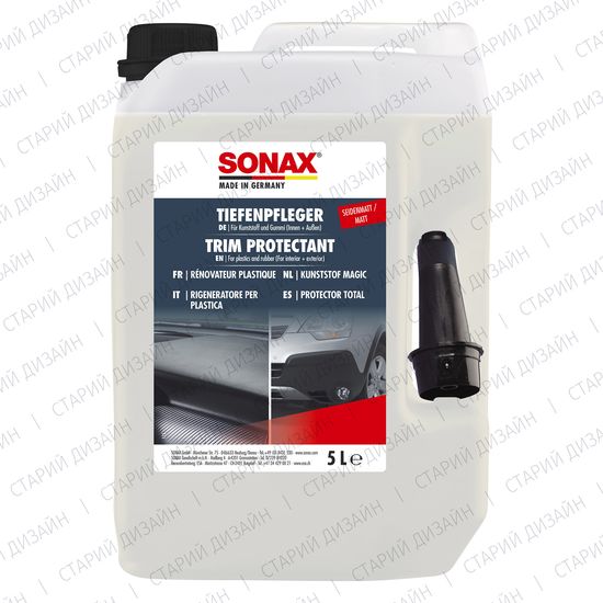 Засіб для очищення та захисту пластика і гуми матовий 5 л SONAX Deep Care Silk Mat (383500), зображення 3