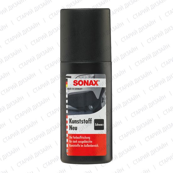 Чорнитель пластику з аплікатором 100 мл SONAX Plastic New Black (409100), зображення 3