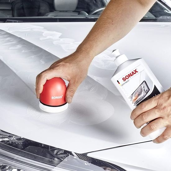 Цветной полироль с воском белый 250 мл SONAX Polish&Wax Color (296041), Об’єм: 250 мл, зображення 3
