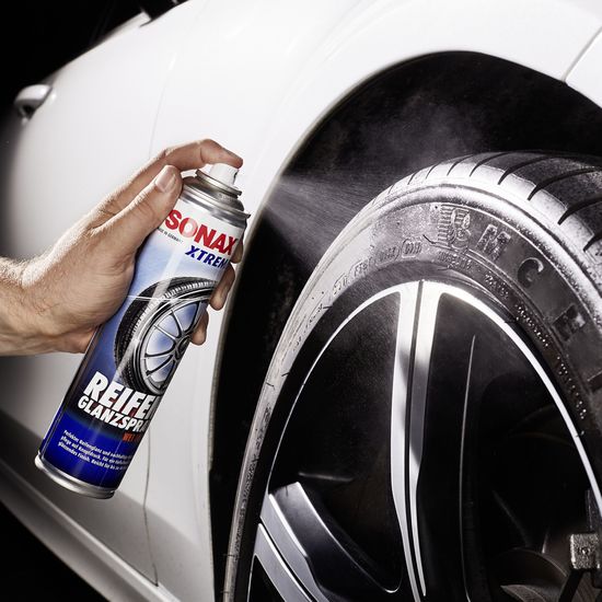 Засіб по догляду і чорнінню шин глянцевий 400 мл SONAX XTREME Reifenglanzspray Wet Look (235300), зображення 8