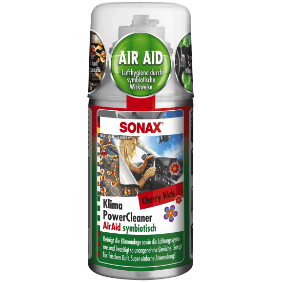 Очищувач кондиціонера антибактеріальний 100 мл SONAX Klima Power Cleaner AirAid symbiotisch Thekendisplay (323941), зображення 3