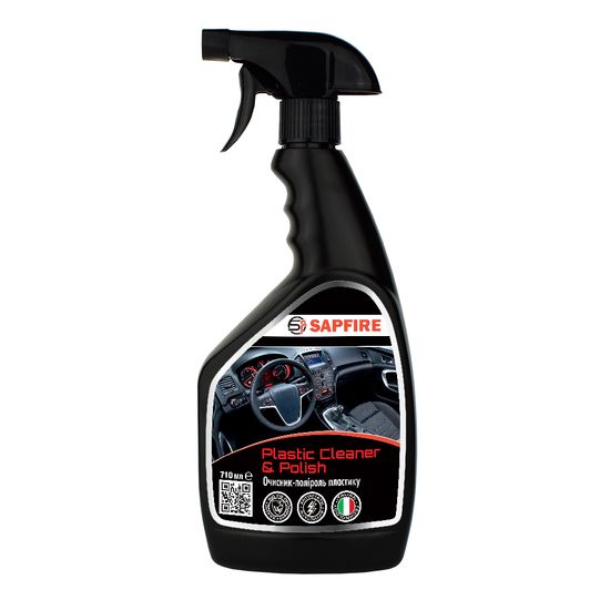 Очищувач-поліроль пластика 710 мл SAPFIRE Plastic Cleaner & Polish (748100), зображення 3