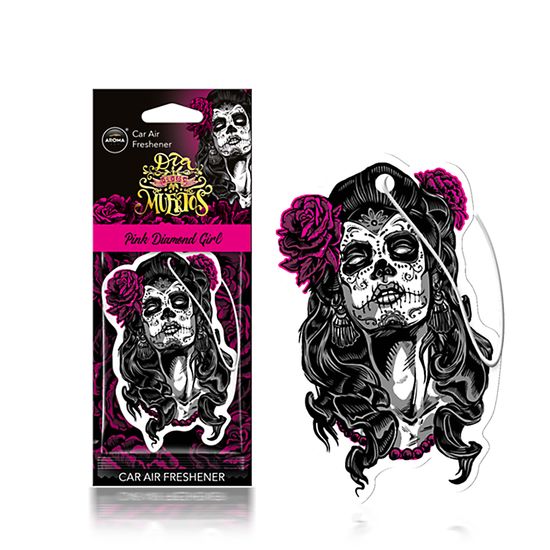 Автомобільний ароматизатор Aroma Car Dia De Los Muertos - Blue Diamond Girl (831167), Аромат: Blue Diamond Girl, зображення 4