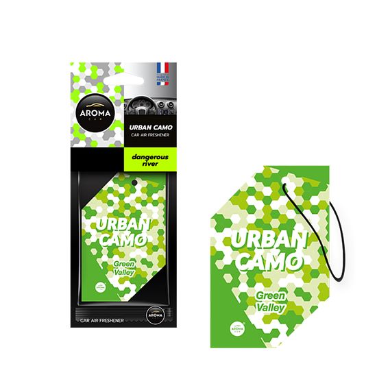 Автомобильный ароматизатор Aroma Car Urban Camo - Green Valley (831655), Аромат: Dangerous River