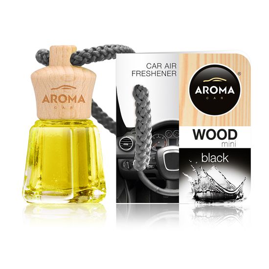 Автомобільний ароматизатор Aroma Car Wood Mini - Black 4 мл (921557), Аромат: Black