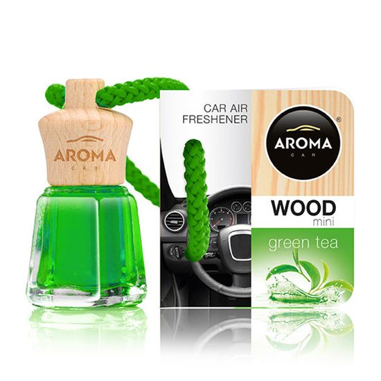 Автомобільний ароматизатор Aroma Car Wood Mini - Green Tea 4 мл (921564), Аромат: Green Tea